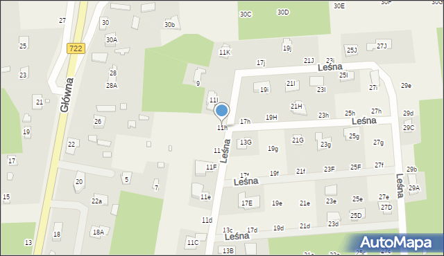 Nowy Prażmów, Leśna, 11h, mapa Nowy Prażmów