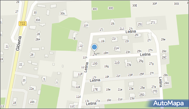 Nowy Prażmów, Leśna, 17h, mapa Nowy Prażmów