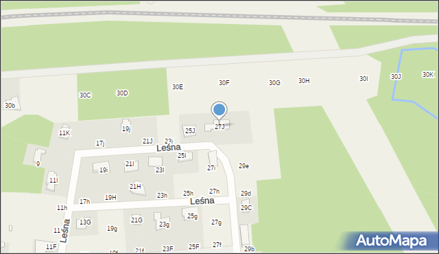 Nowy Prażmów, Leśna, 27J, mapa Nowy Prażmów