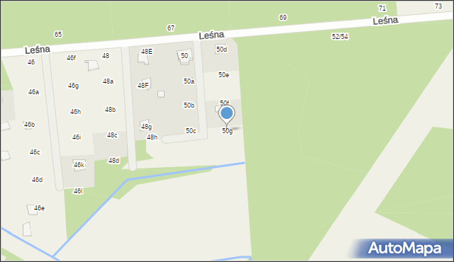 Nowy Prażmów, Leśna, 50g, mapa Nowy Prażmów