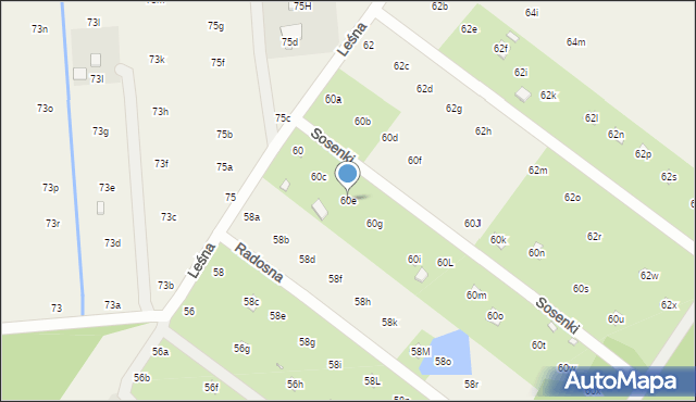 Nowy Prażmów, Leśna, 60e, mapa Nowy Prażmów