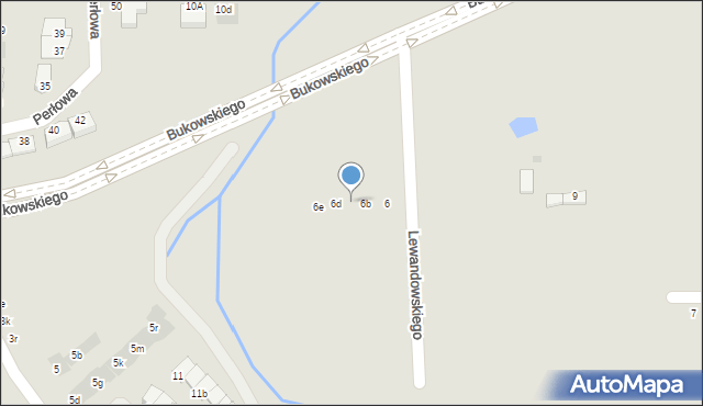 Olsztyn, Lewandowskiego Stanisława, 6c, mapa Olsztyna