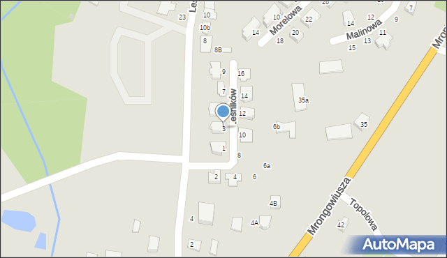 Olsztynek, Leśników, 3, mapa Olsztynek