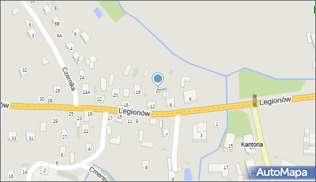 Opatów, Legionów, 10, mapa Opatów