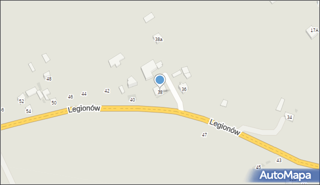 Opatów, Legionów, 38, mapa Opatów