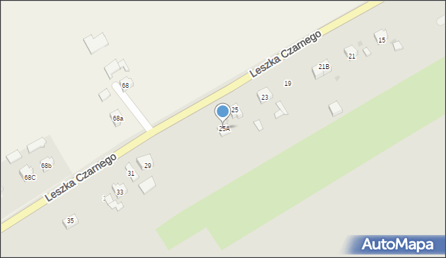 Opatów, Leszka Czarnego, 25A, mapa Opatów