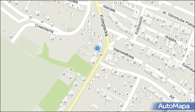 Opatów, Leszka Czarnego, 6, mapa Opatów