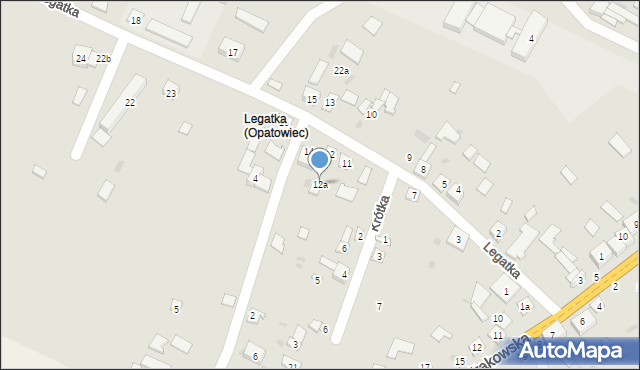 Opatowiec, Legatka, 12a, mapa Opatowiec