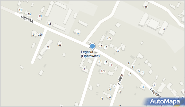Opatowiec, Legatka, 16, mapa Opatowiec