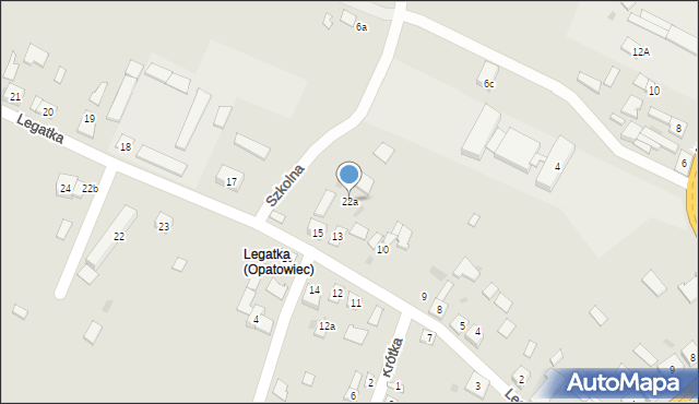 Opatowiec, Legatka, 22a, mapa Opatowiec