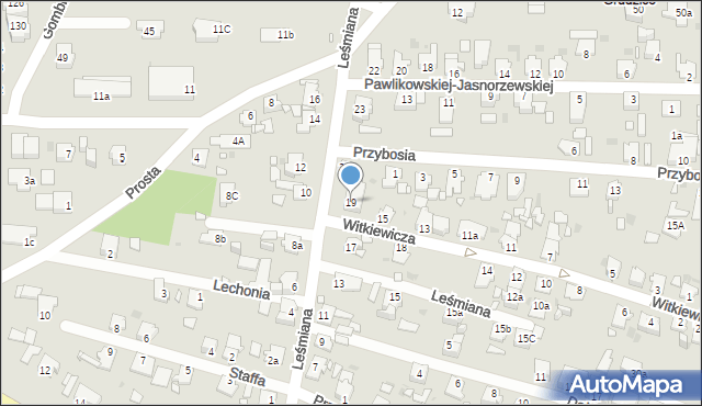 Opole, Leśmiana Bolesława, 19, mapa Opola