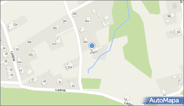 Ornontowice, Leśna, 47A, mapa Ornontowice