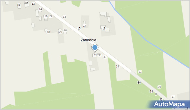 Orońsko, Leśna, 23, mapa Orońsko