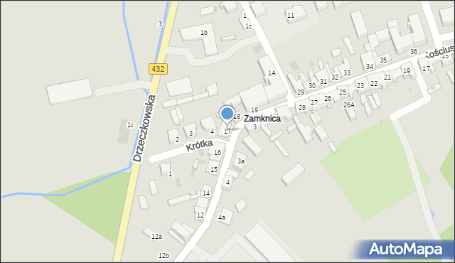 Osieczna, Leszczyńska, 17, mapa Osieczna