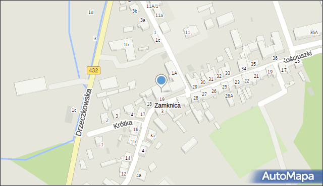 Osieczna, Leszczyńska, 19a, mapa Osieczna