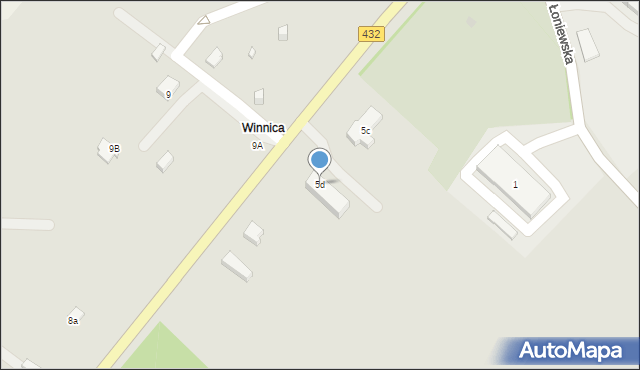 Osieczna, Leszczyńska, 5d, mapa Osieczna