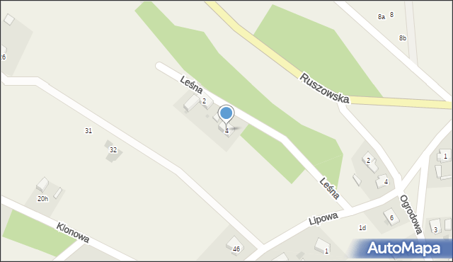 Osiecznica, Leśna, 4, mapa Osiecznica