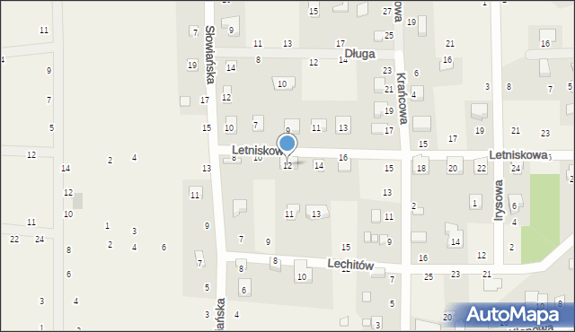 Osłonin, Letniskowa, 12, mapa Osłonin