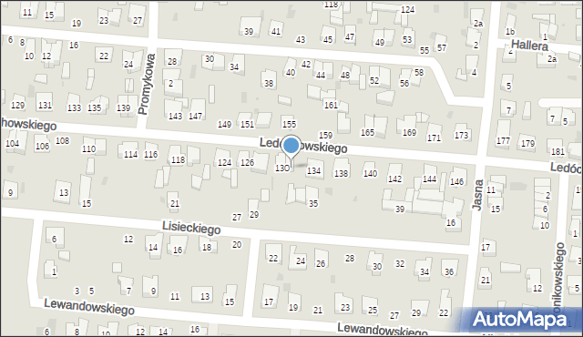 Ostrów Wielkopolski, Ledóchowskiego Mieczysława, kard., 132, mapa Ostrów Wielkopolski