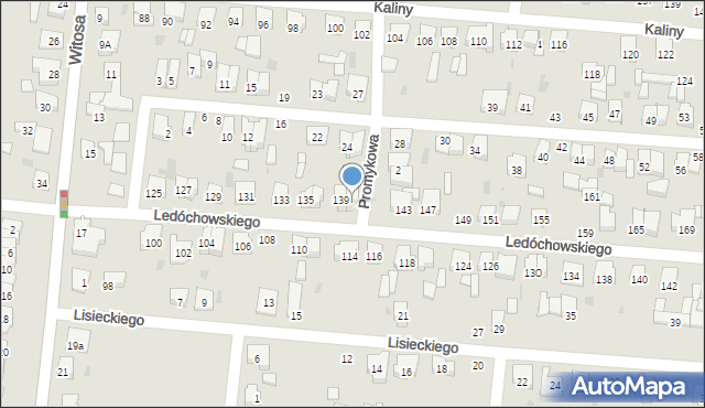 Ostrów Wielkopolski, Ledóchowskiego Mieczysława, kard., 141, mapa Ostrów Wielkopolski