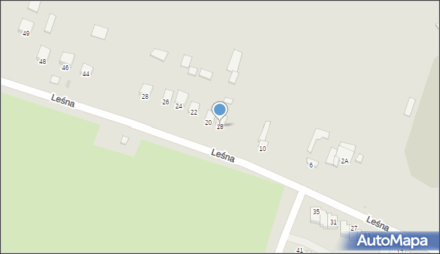 Ożarów, Leśna, 18, mapa Ożarów