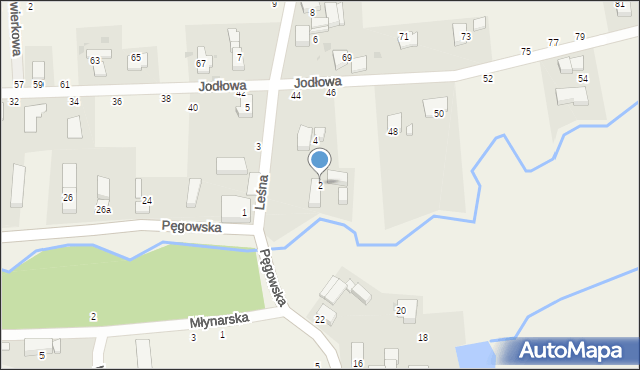 Ozorowice, Leśna, 2, mapa Ozorowice