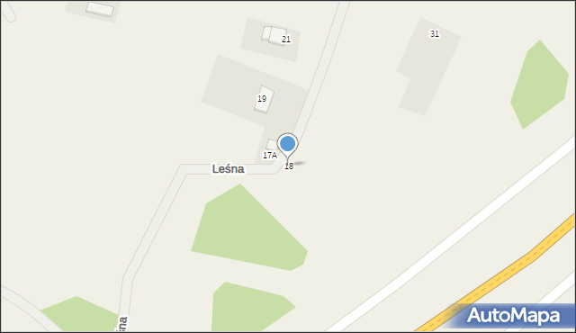 Pacółtowo, Leśna, 18, mapa Pacółtowo