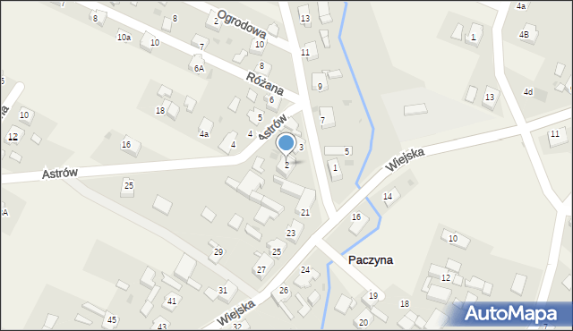 Paczyna, Leśna, 2, mapa Paczyna