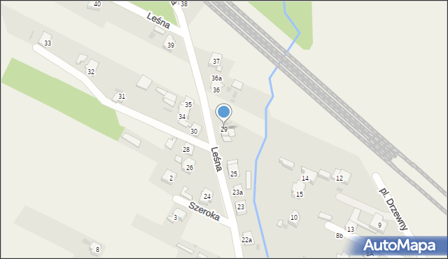 Paczyna, Leśna, 29, mapa Paczyna