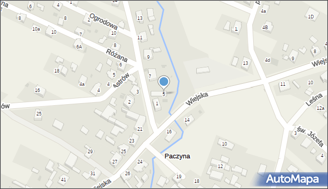 Paczyna, Leśna, 5, mapa Paczyna