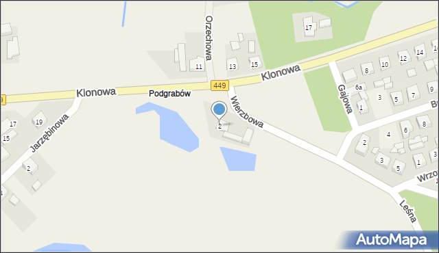 Palaty, Leśna, 2, mapa Palaty