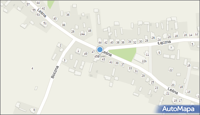 Pawłów, Leśna, 45, mapa Pawłów