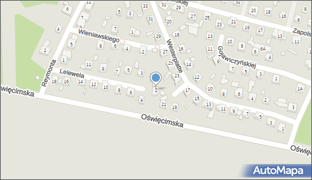 Piekary Śląskie, Lelewela Joachima, 2, mapa Piekary Śląskie