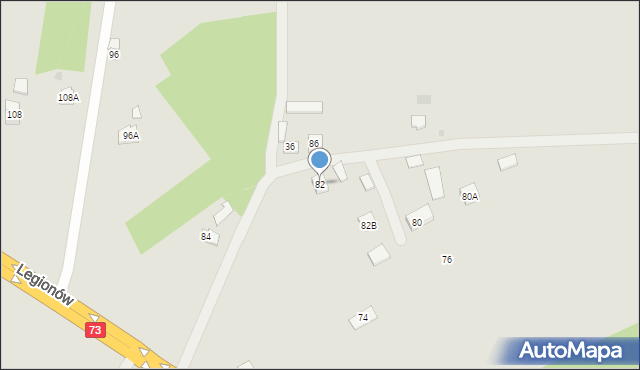 Pilzno, Legionów, 82, mapa Pilzno