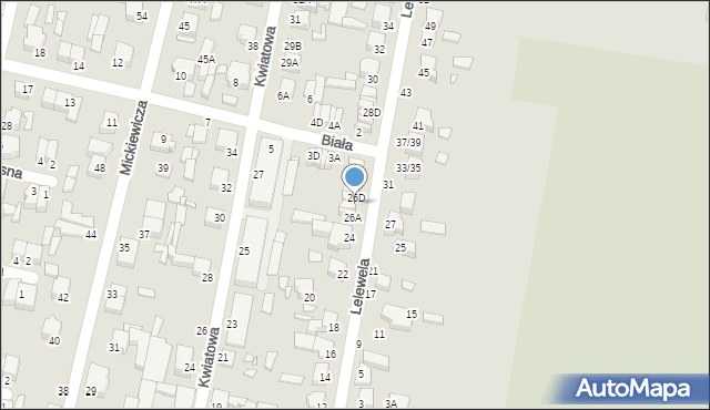 Piotrków Trybunalski, Lelewela Joachima, 26C, mapa Piotrków Trybunalski