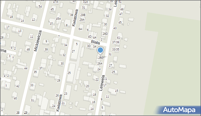 Piotrków Trybunalski, Lelewela Joachima, 26D, mapa Piotrków Trybunalski