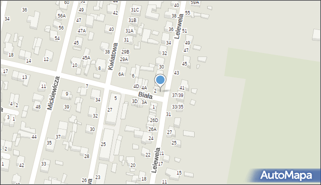 Piotrków Trybunalski, Lelewela Joachima, 28A, mapa Piotrków Trybunalski