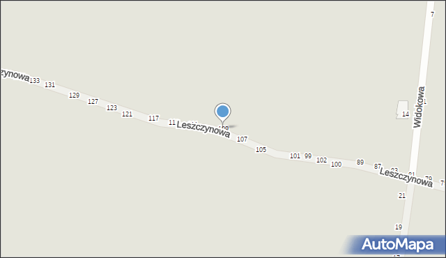 Piotrków Trybunalski, Leszczynowa, 109, mapa Piotrków Trybunalski