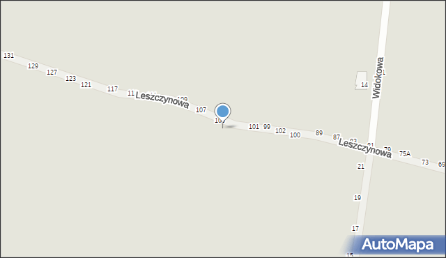 Piotrków Trybunalski, Leszczynowa, 110, mapa Piotrków Trybunalski