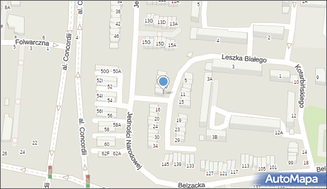 Piotrków Trybunalski, Leszka Białego, 14, mapa Piotrków Trybunalski