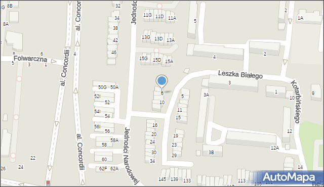 Piotrków Trybunalski, Leszka Białego, 6, mapa Piotrków Trybunalski