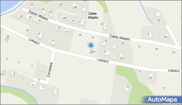 Pisarzowice, Lekacz, 10, mapa Pisarzowice