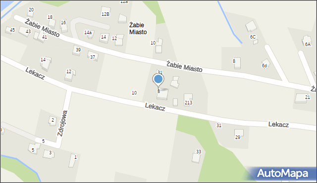 Pisarzowice, Lekacz, 8, mapa Pisarzowice