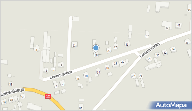 Pleszew, Lenartowicka, 19, mapa Pleszew