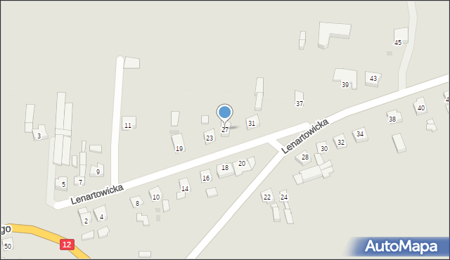 Pleszew, Lenartowicka, 27, mapa Pleszew