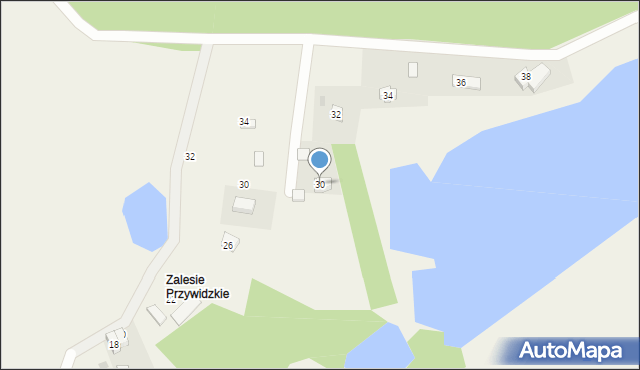 Pomlewo, Leśna, 30, mapa Pomlewo