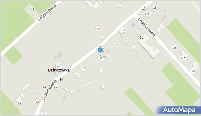 Poniatowa, Leśniczówka, 31, mapa Poniatowa