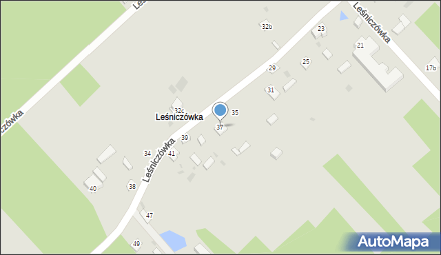 Poniatowa, Leśniczówka, 37, mapa Poniatowa