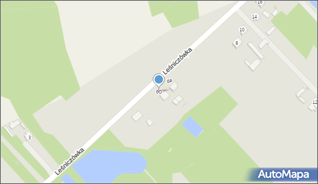 Poniatowa, Leśniczówka, 6O, mapa Poniatowa