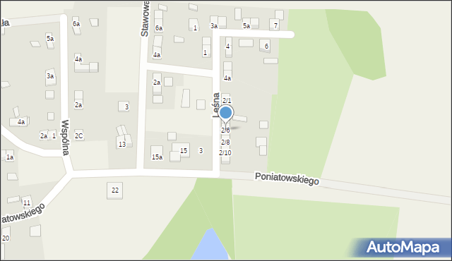 Porajów, Leśna, 2/6, mapa Porajów